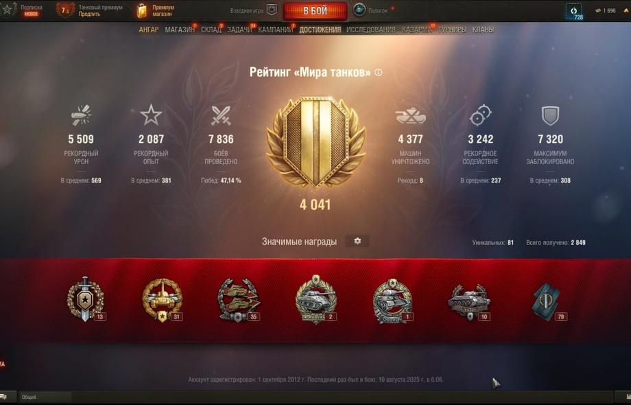 [РАСПРОДАЖА] 2 топа, 10 премов, последний бой 10.08.2025