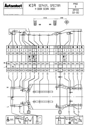 KIA Spectra I (SD) 1998-2003 , 2004-2009, 2011