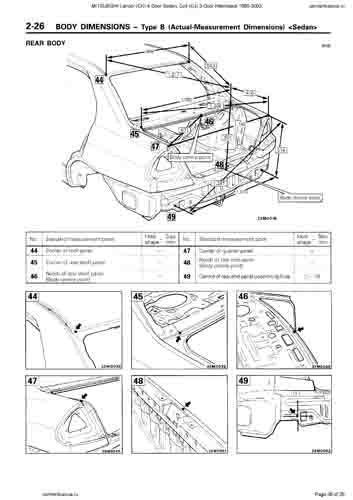 MITSUBISHI Lancer, Colt 1995-2003 10