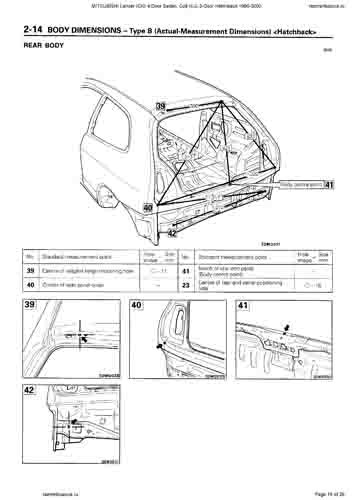 MITSUBISHI Lancer, Colt 1995-2003 4