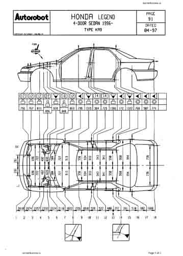 HONDA Legend (KA9) 1996-1998-2004