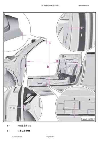 VOLKSWAGEN Beetle Cabrio (5C7) 2011-2015