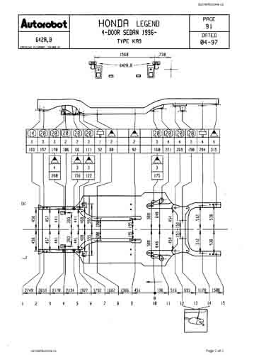 HONDA Legend (KA9) 1996-1998-2004