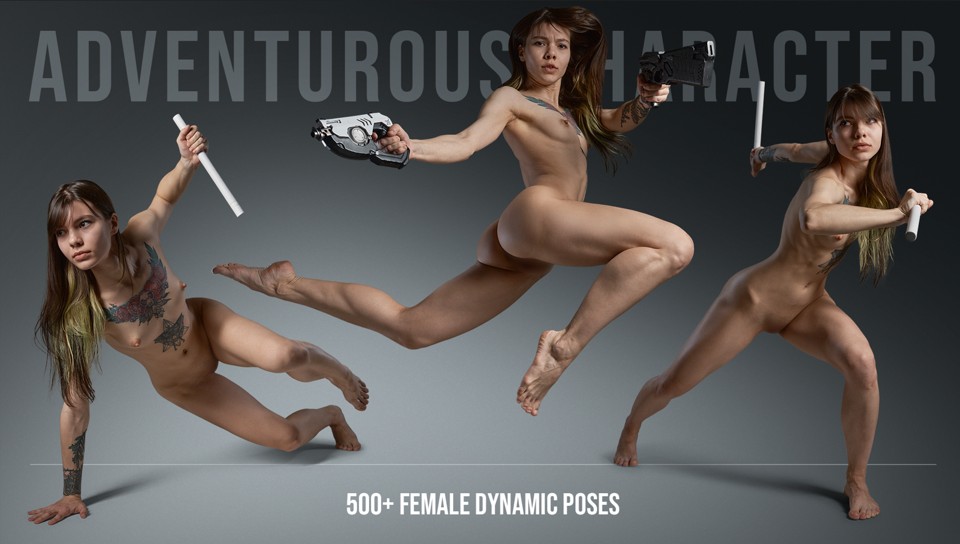500+ Adventurous Character – Female Dynamic Poses