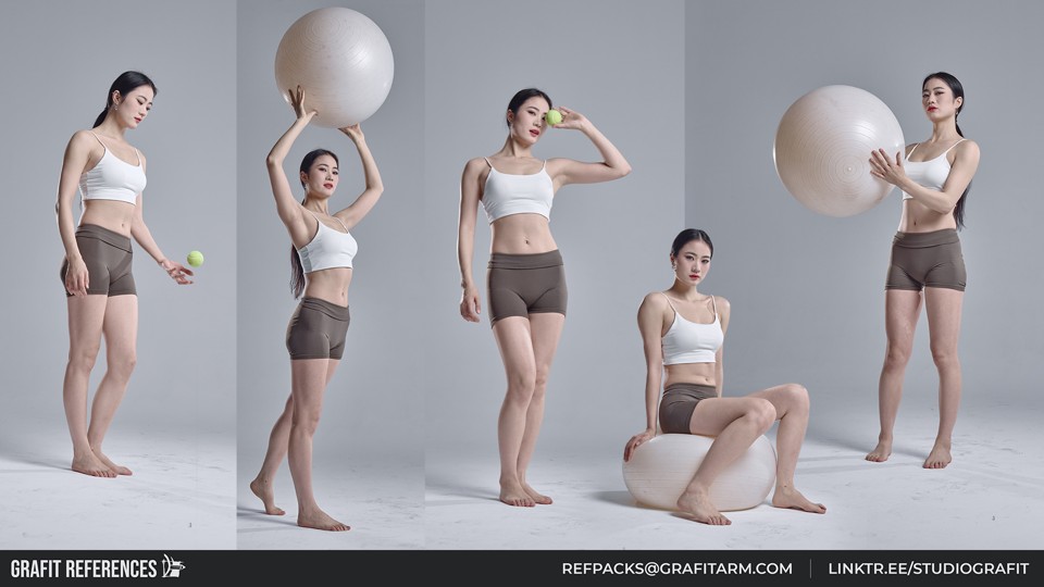 1300+ спортивных женских поз  | Sporty Lifestyle Female Poses 4