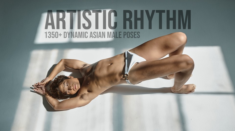 1350+ Ритм Движения — Позы Азиатской Мужской Модели | 1350 Artistic Rhythm Dynamic Asian Male Poses 1