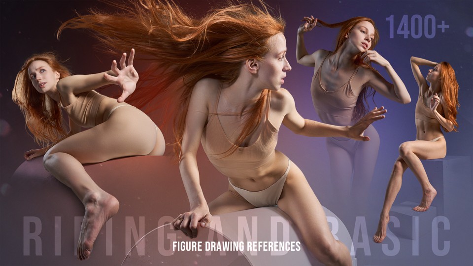 Riding & Basic Poses — 1400+ Figure Drawing References