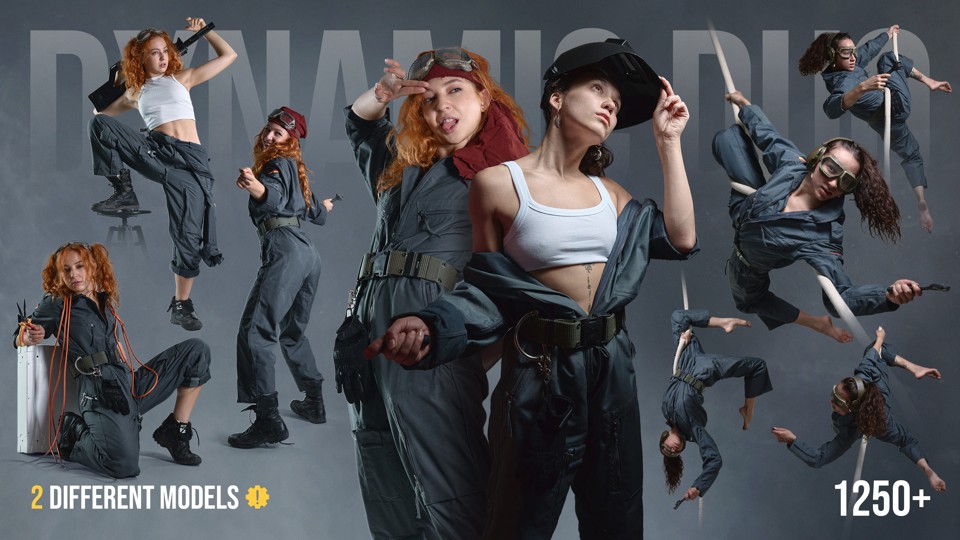 1250+ Dynamic Duo - Female Action Characters