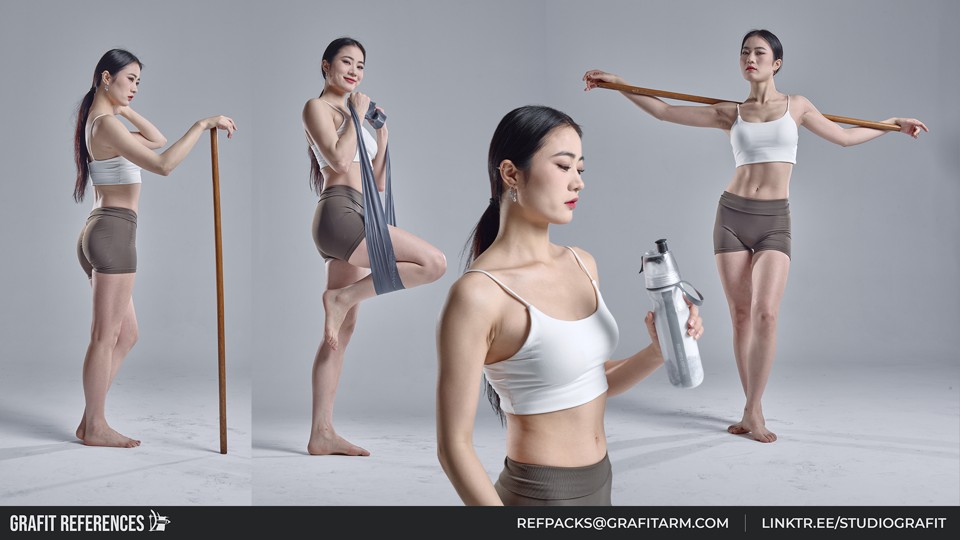1300+ спортивных женских поз  | Sporty Lifestyle Female Poses 2