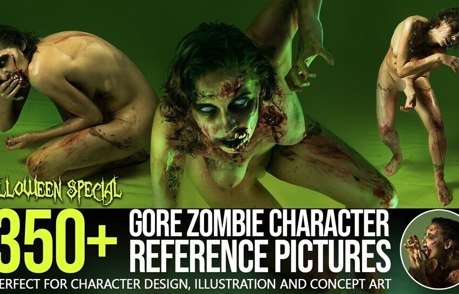 350+ Gore Zombie Character Reference Pictures