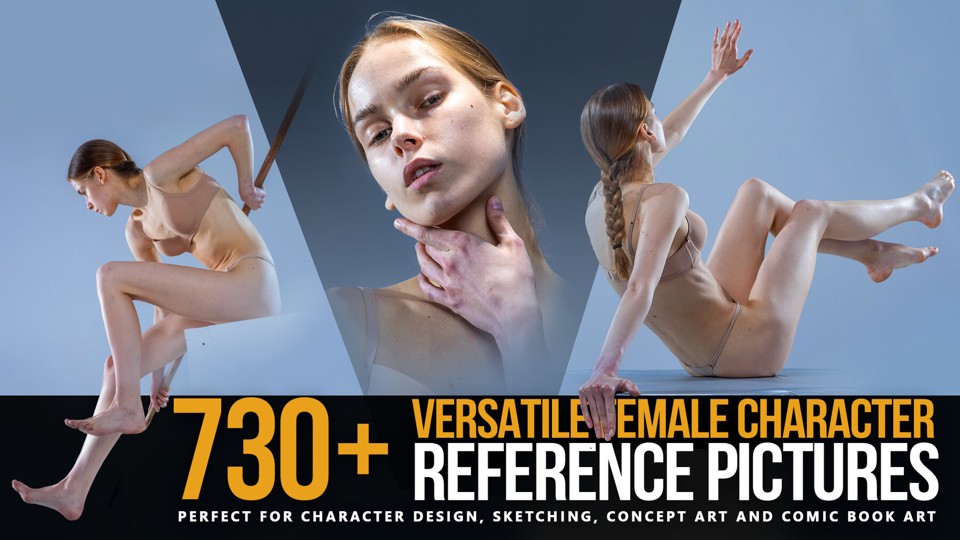 730+ Грани Характера — Универсальные Женские Позы|730+ Versatile Female Character Reference Pictures