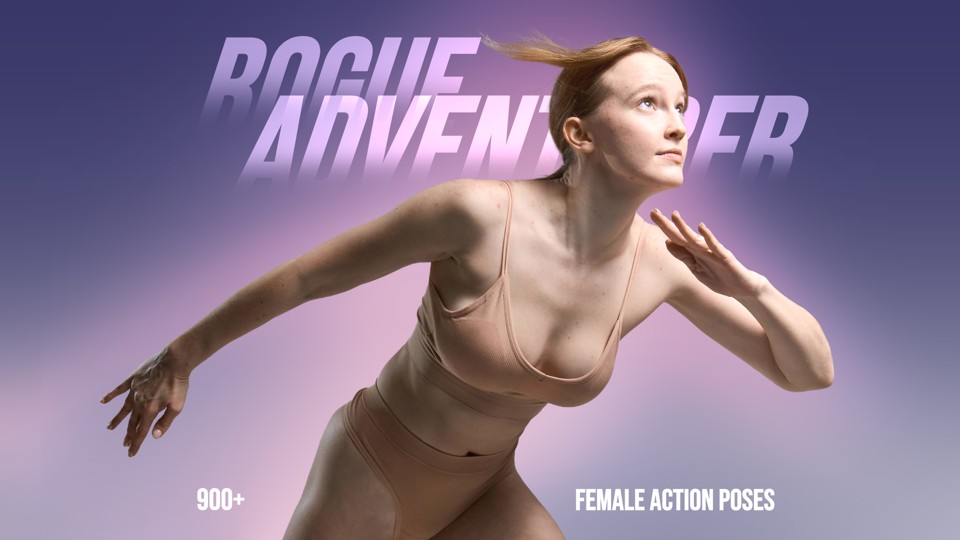 900+ Авантюристка — Динамичные Позы Героини | 900+ Rogue Adventurer Female Action Pose References 1