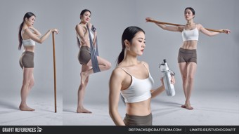 1300+ спортивных женских поз  | Sporty Lifestyle Female Poses 2