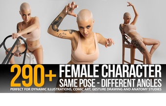 290+ Same Pose - Different Angles - Female Character Reference Pictures