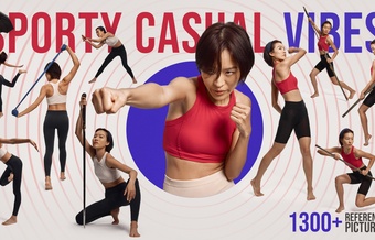 1300+ Sporty Casual Vibes - Female Character References