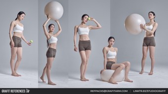 1300+ спортивных женских поз  | Sporty Lifestyle Female Poses 4