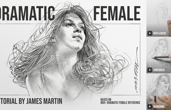 Dramatic Female - Head and Hair Tutorial by James Martin