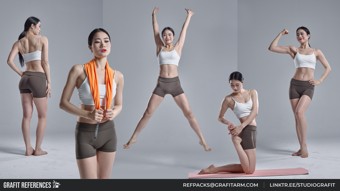 1300+ спортивных женских поз  | Sporty Lifestyle Female Poses 5