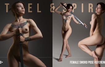 1120+ Steel & Spirit Female Sword Pose References