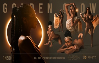 1450+ Golden Glow – Full-Body & Portrait Reference Collection
