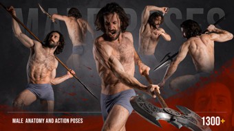 1300+ Male Poses for Your Anatomy Studies