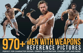 970+ Men With Weapons Reference Pictures