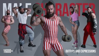 1600+ Male Character — Outfits and Expressions