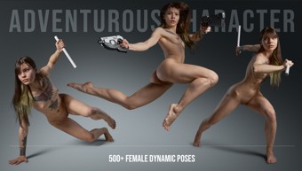 500+ Adventurous Character – Female Dynamic Poses