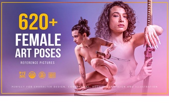 620 Female Art Poses Reference Pictures