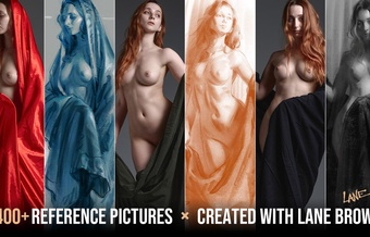1400+ Classical Female Poses in Drapery With Lane Brown
