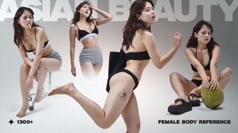 Asian beauty: 1300+ Female Body Reference