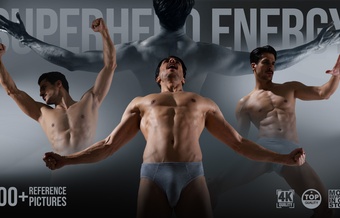 800+ Superhero Energy Male Action Poses