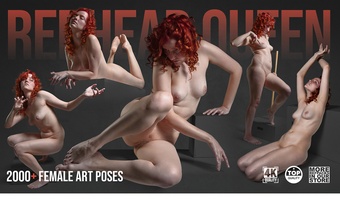 2000+ Redhead Queen Female Art Poses