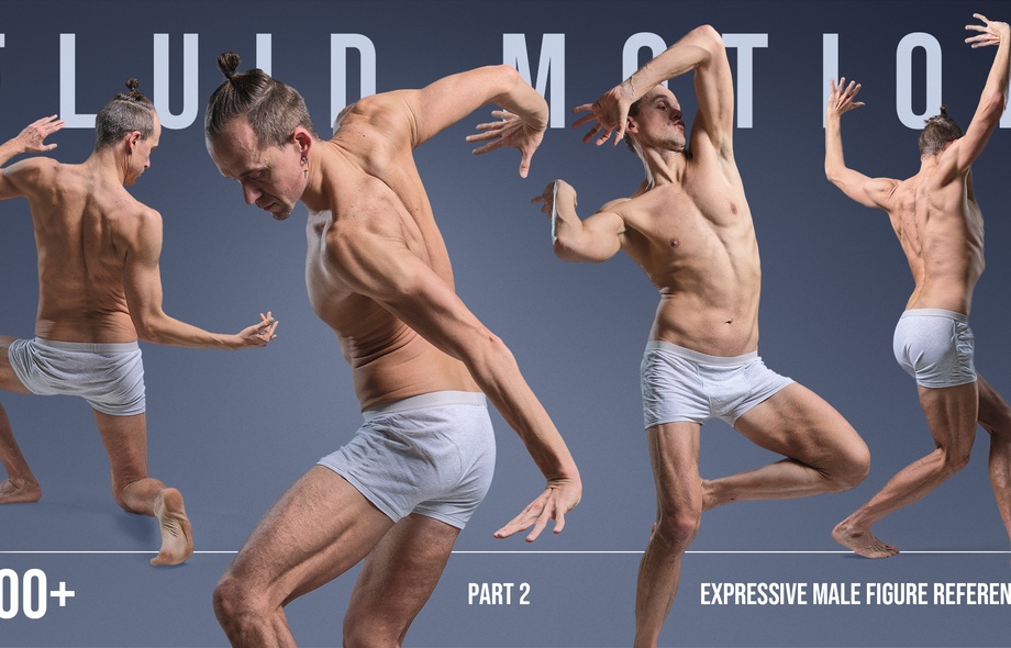 800+ Fluid Motion: Expressive Male Figure References