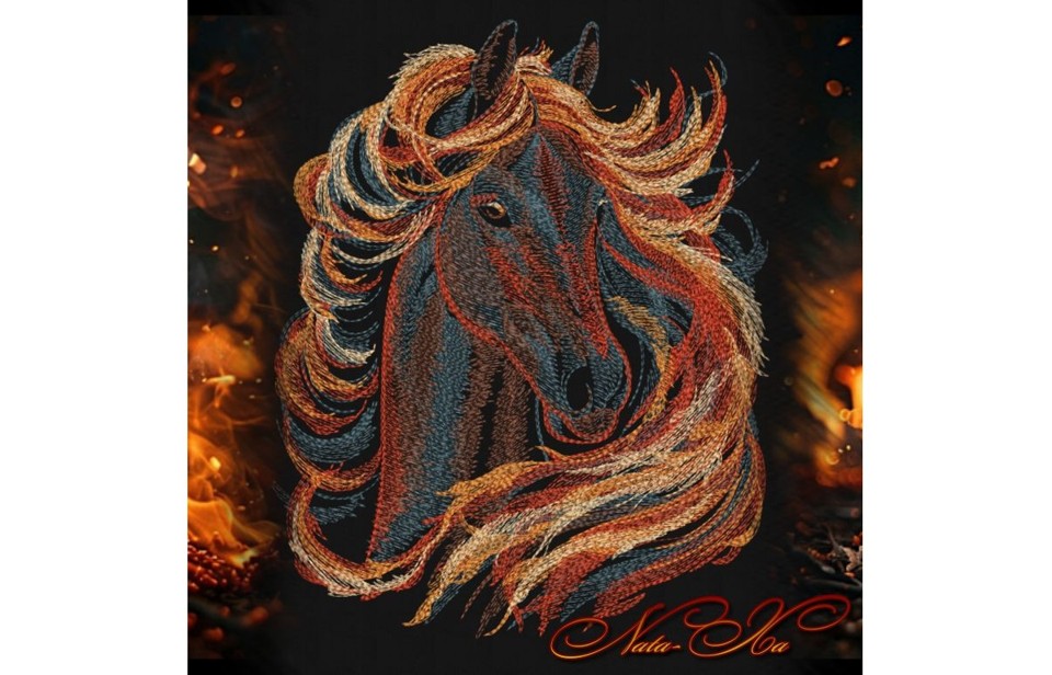 Огненный конь. Для больших пялец