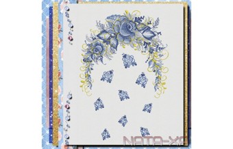 Голубые росы. Набор рукавов. Все размеры 3