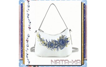 Голубые росы. Набор воротов для больших пялец 4