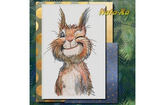 Белка хитрая. Для больших пялец