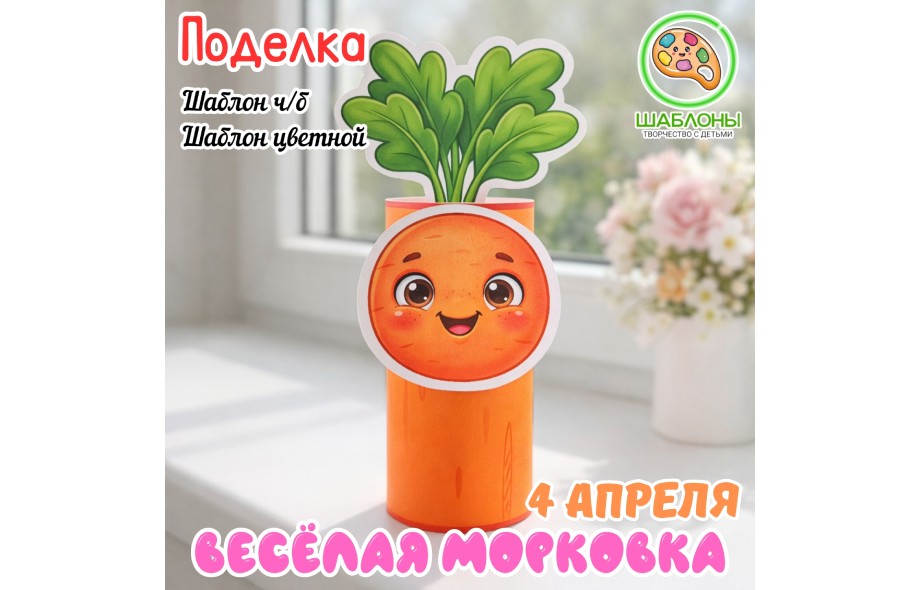 Поделка «Весёлая морковка»