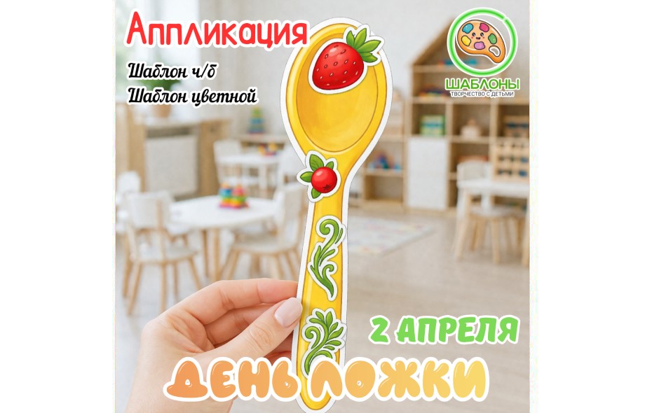 Аппликация «Ложка» к Международному дню ложки