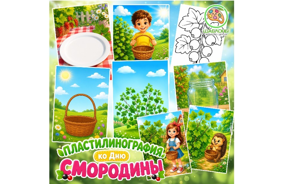 Пластилинография к Дню смородины (14 июля)