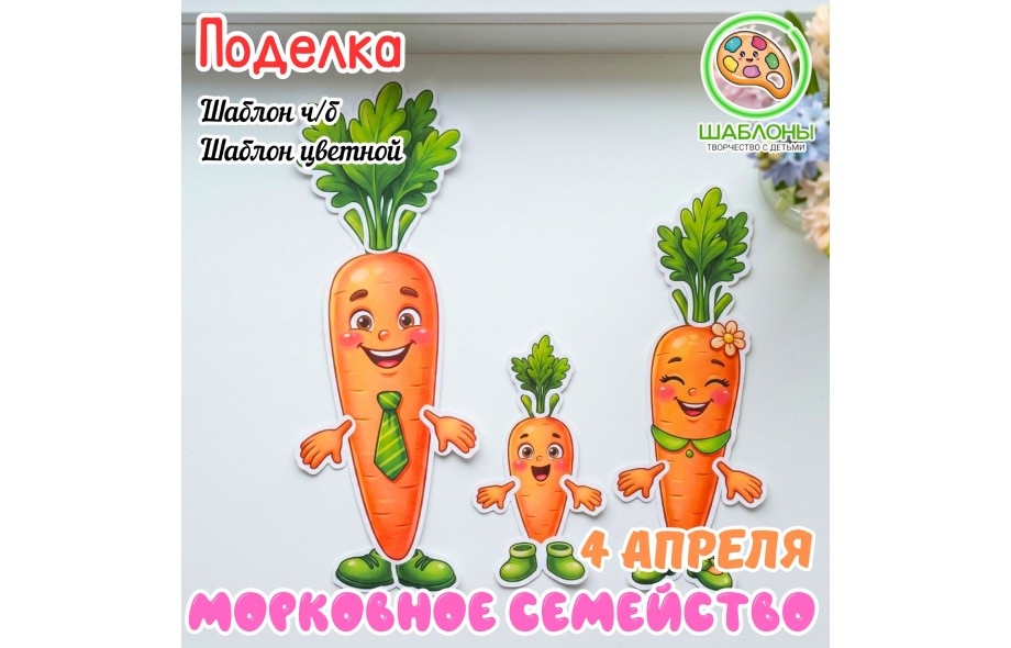 Поделка Морковное семейство