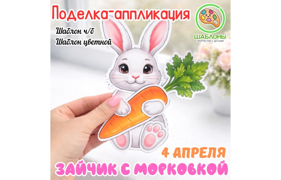 Зайчик с морковкой