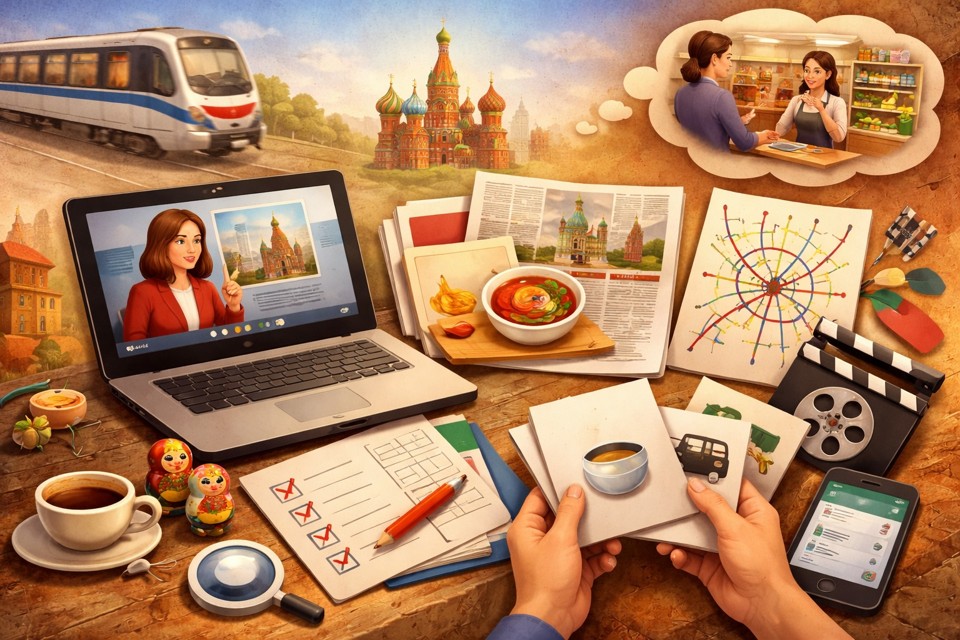 Аутентичные материалы на уровнях А0+ - А2: принципы отбора и этапы работы