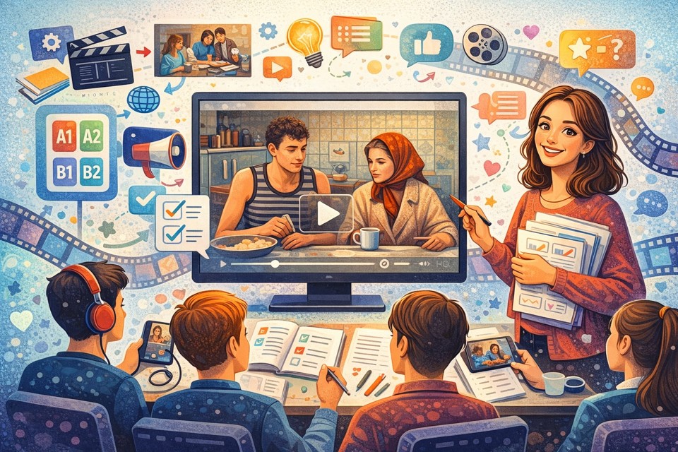 Методика работы с видеоматериалами при обучении РКИ