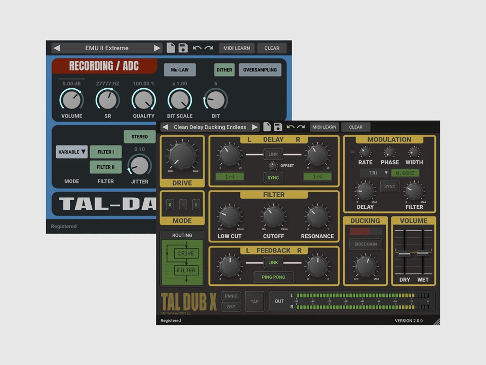 FX Bundle by TAL Software (2 Plug-ins)