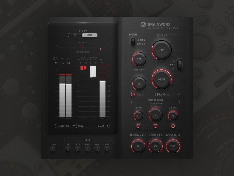 Plugin Alliance Brainworx bx_limiter True Peak