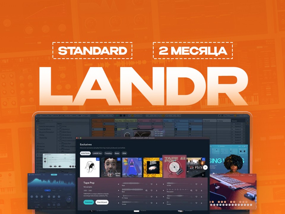 LANDR Studio Standard на 2 Месяца