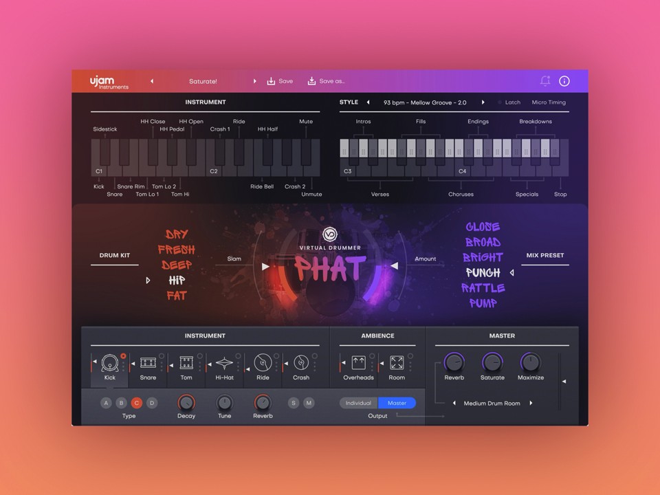 UJAM Virtual Drummer PHAT 2