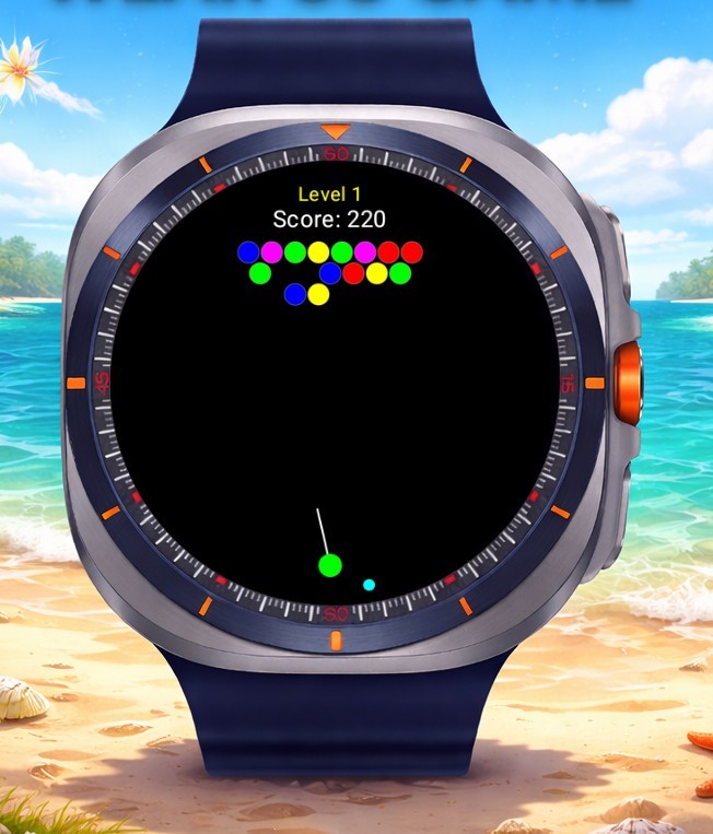 Стрелялка по мыльным пузырям WearOS